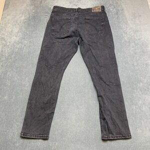Ring of Fire Jeans Mens 36x30 Black Denim Pockets Ripped Dark Wash Slim Fit